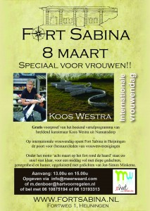 Koos Westra bij Fort Sabina op 8 maart 2015